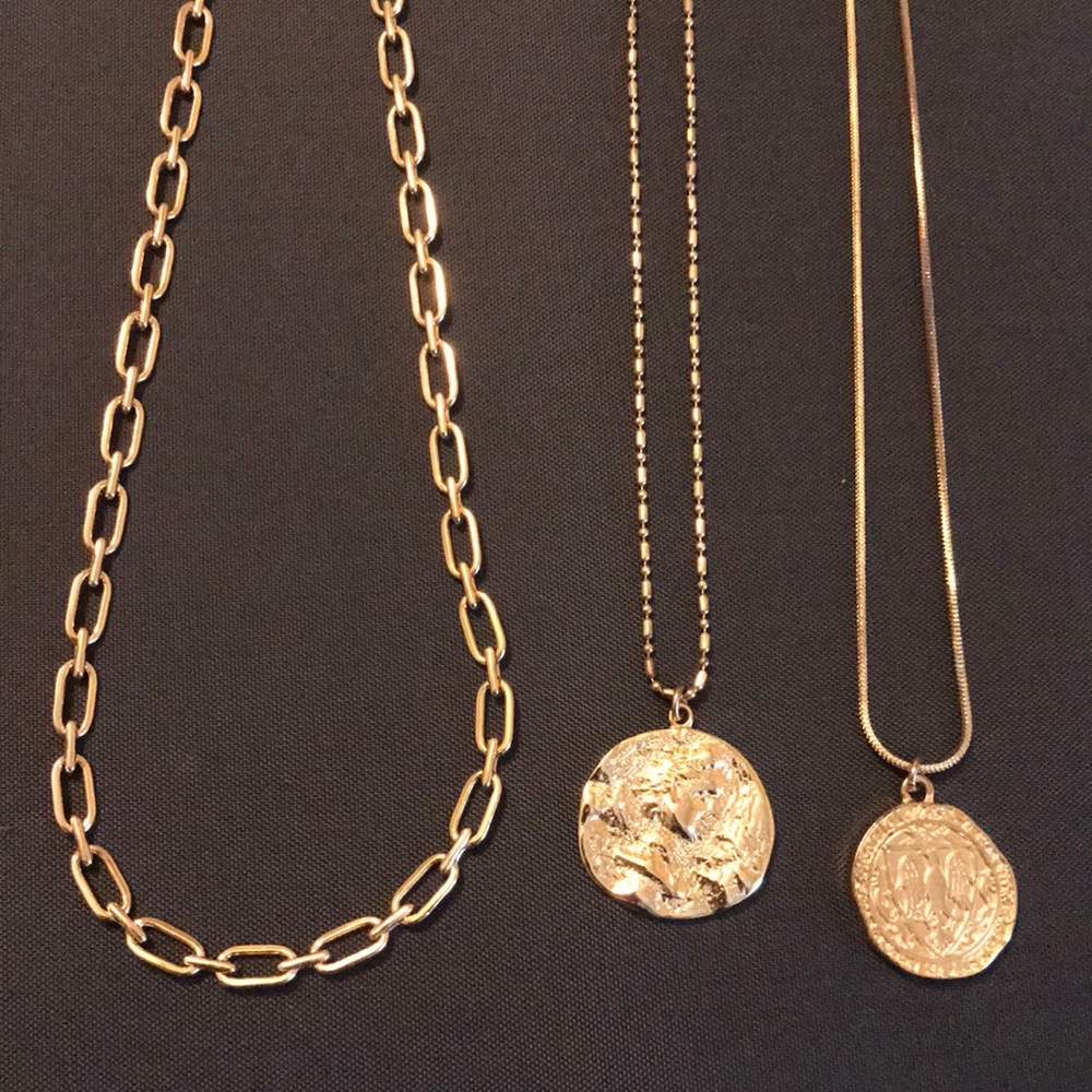 Gold plated necklaces